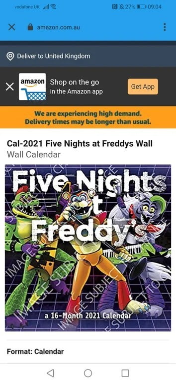 FnaF SB Calendar But upgraded - fivenightsatfreddys