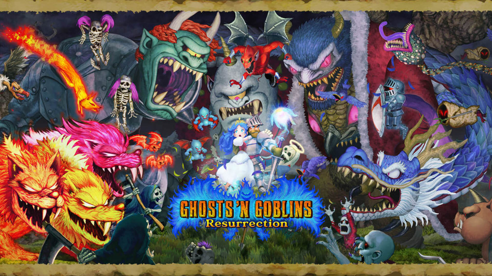 Ghosts 'n Goblins Resurrection Splash Art