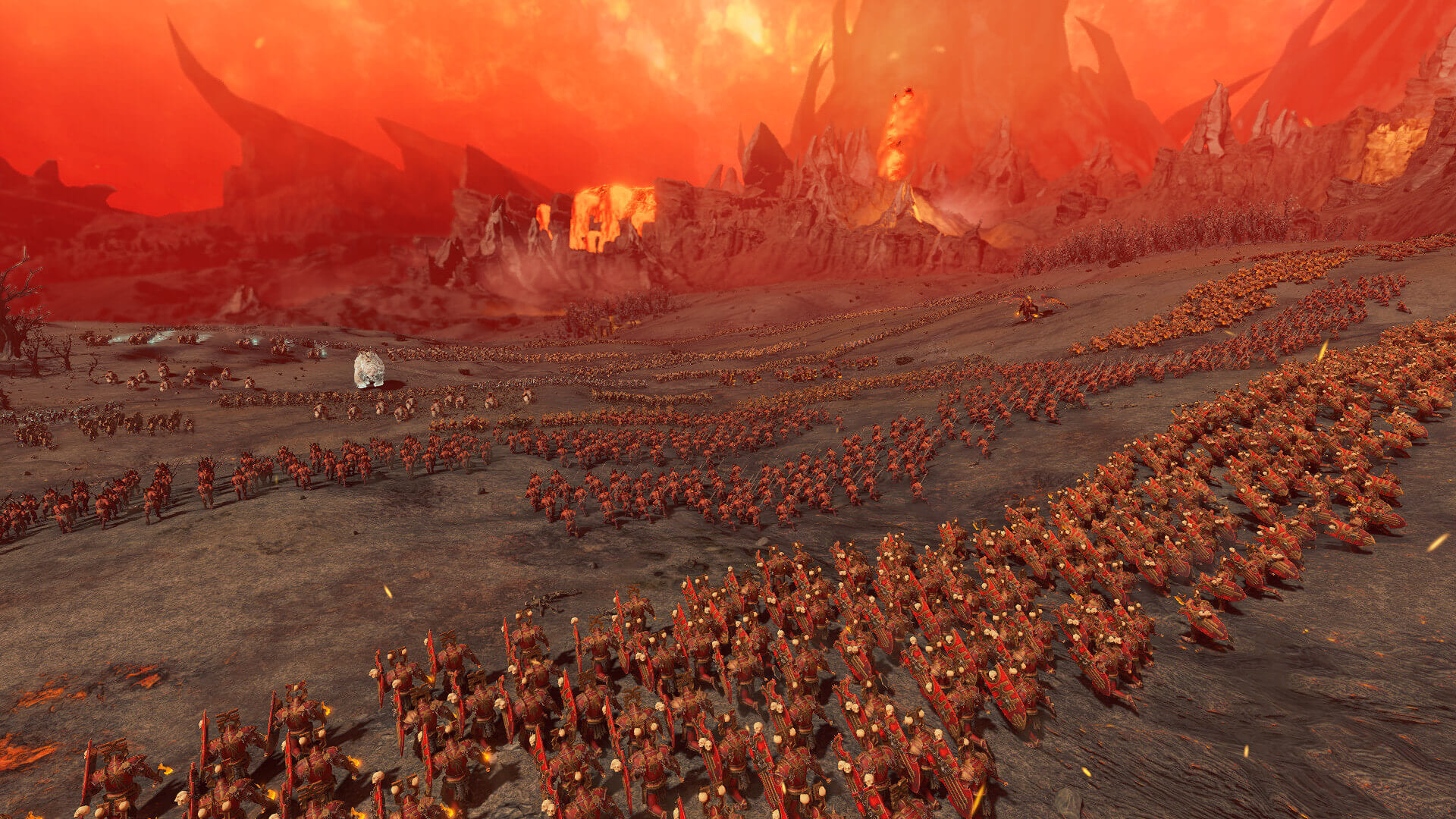 Total War: Warhammer III Chaos Warriors like a lot I mean a L O T.