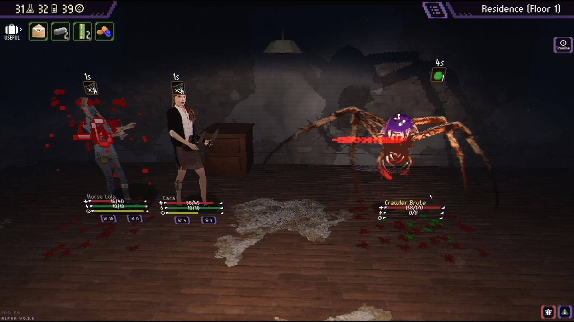 Draft of Darkness Combat Screenshot