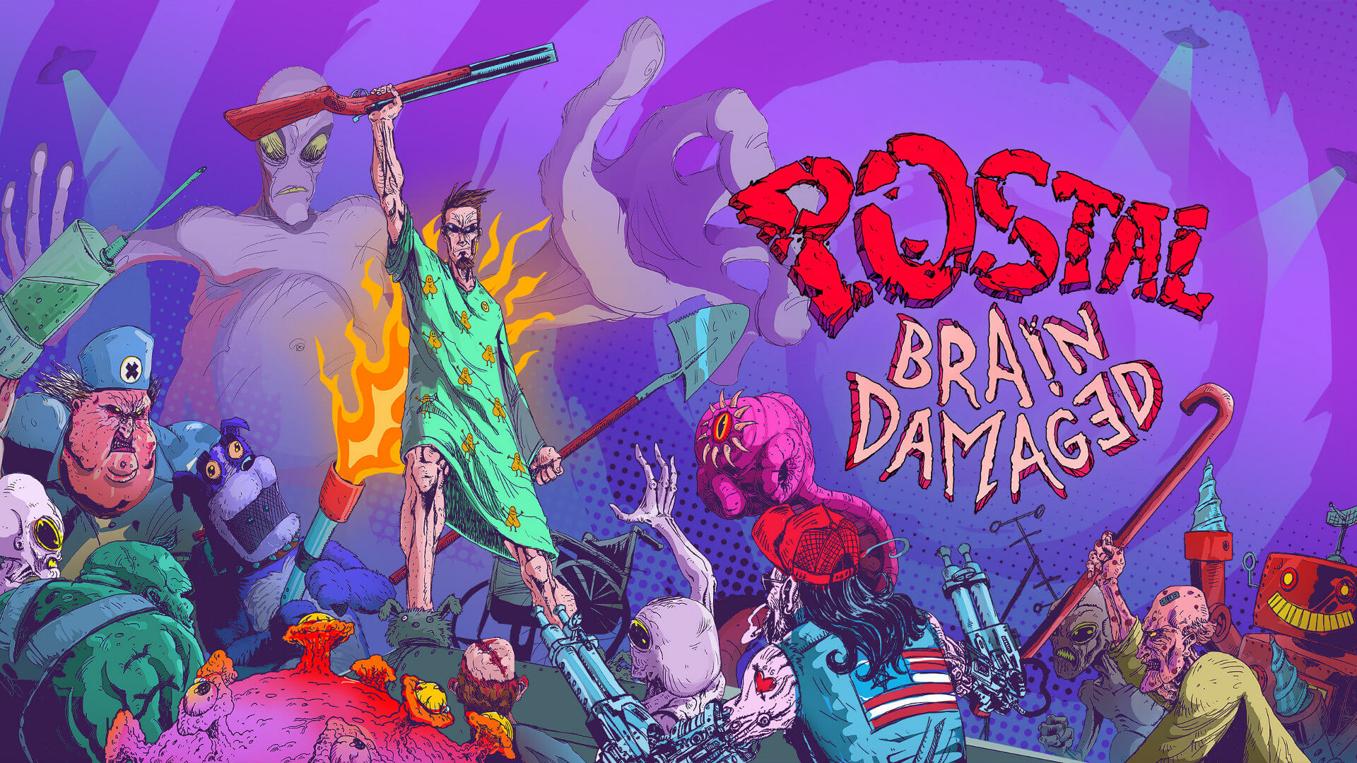 Postal: Brain Damaged Announced Key Art