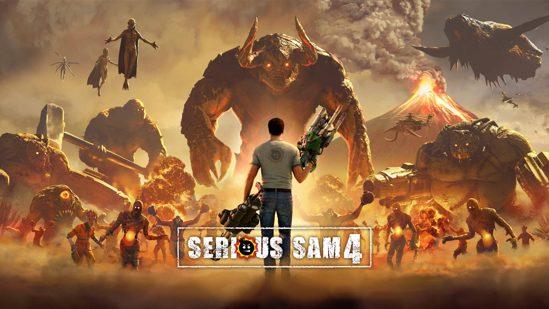 Serious Sam Out Consoles Key Art