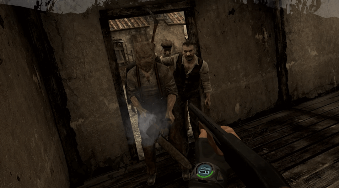 Resident Evil 4 VR shotgun