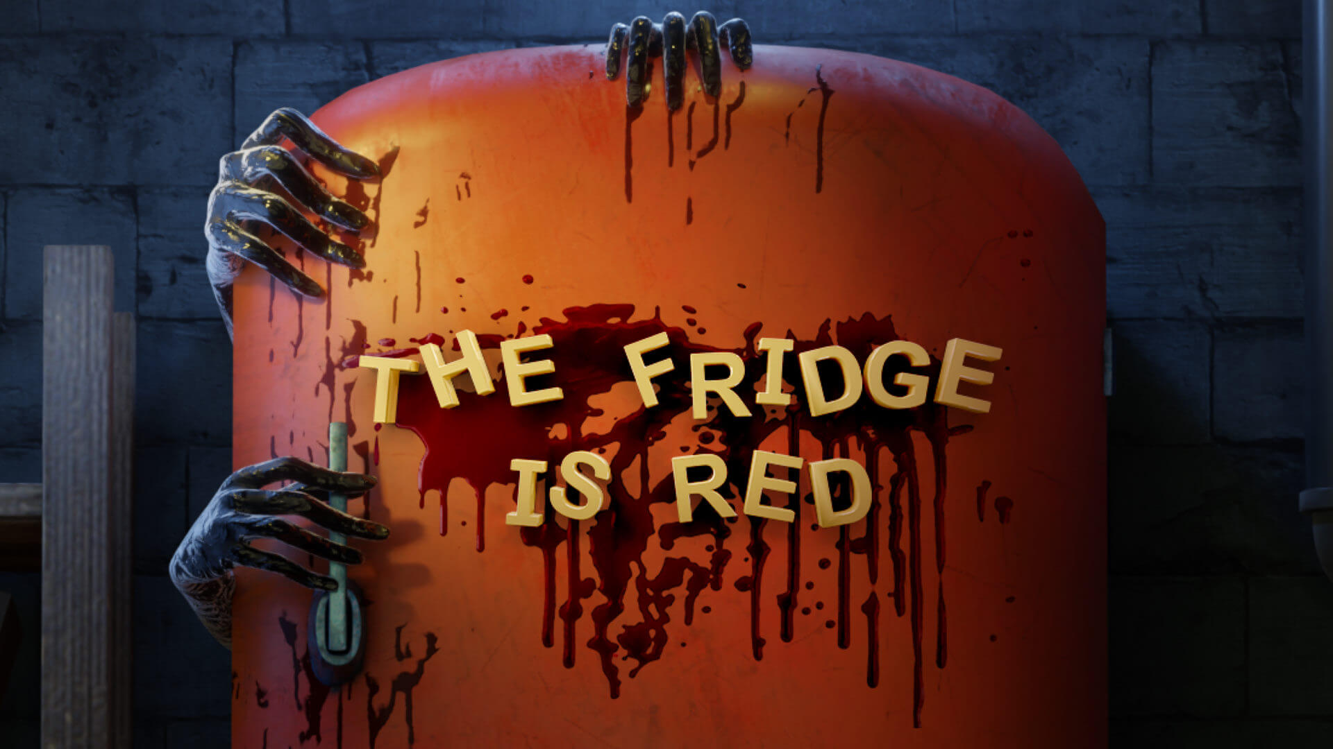 The Fridge is Red Key Art