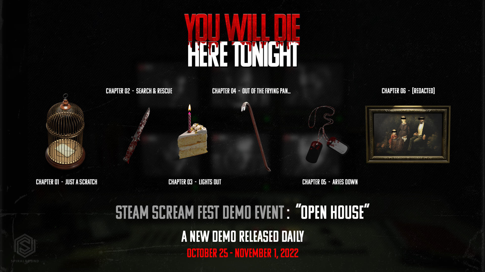 You Will Die Here Tonight Steam Scream Fest Roadmap