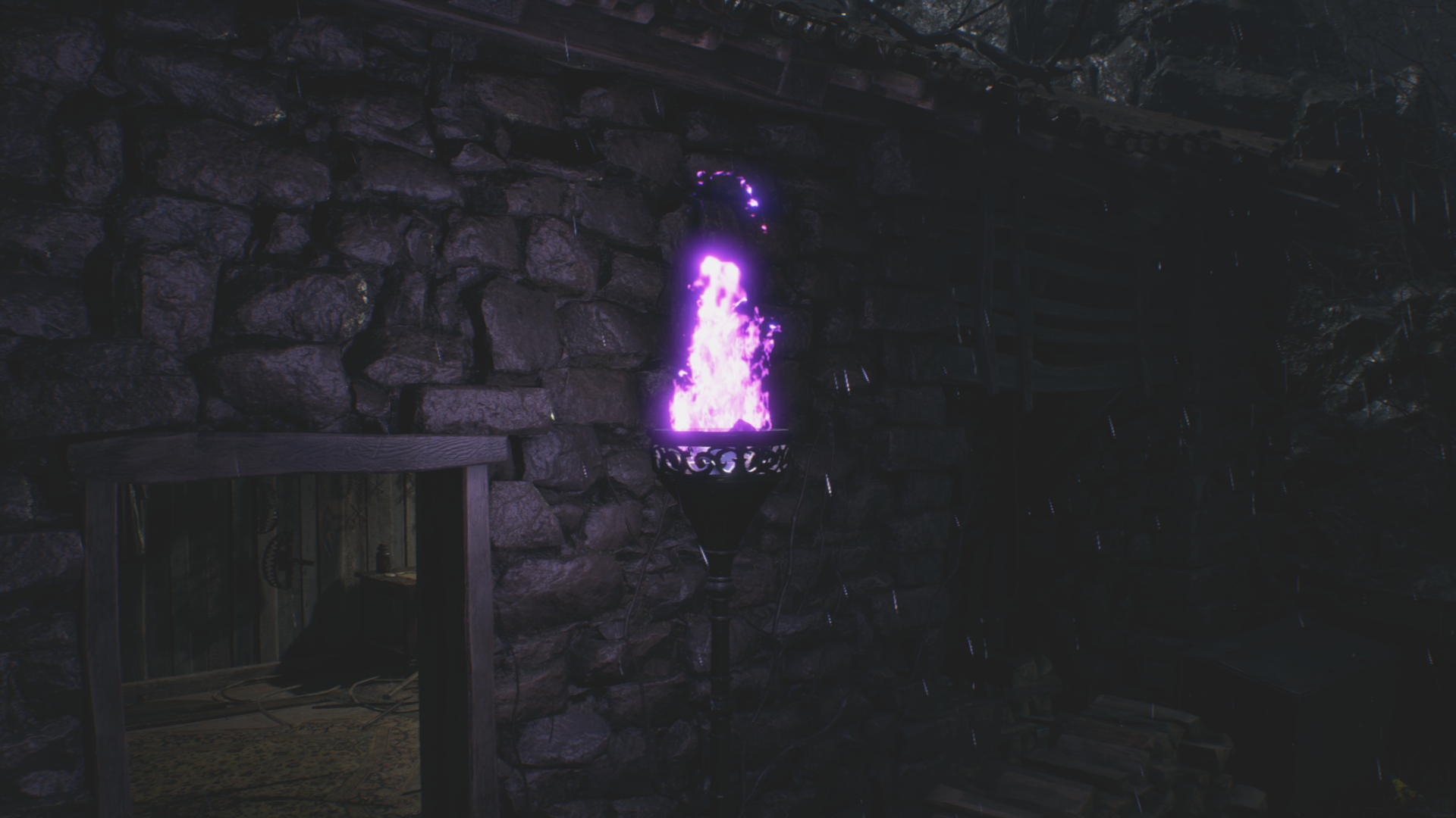 Resident Evil 4 Merchant Purple Flame Torch
