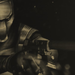 Art featuring the protagonist of No Sun To Worship